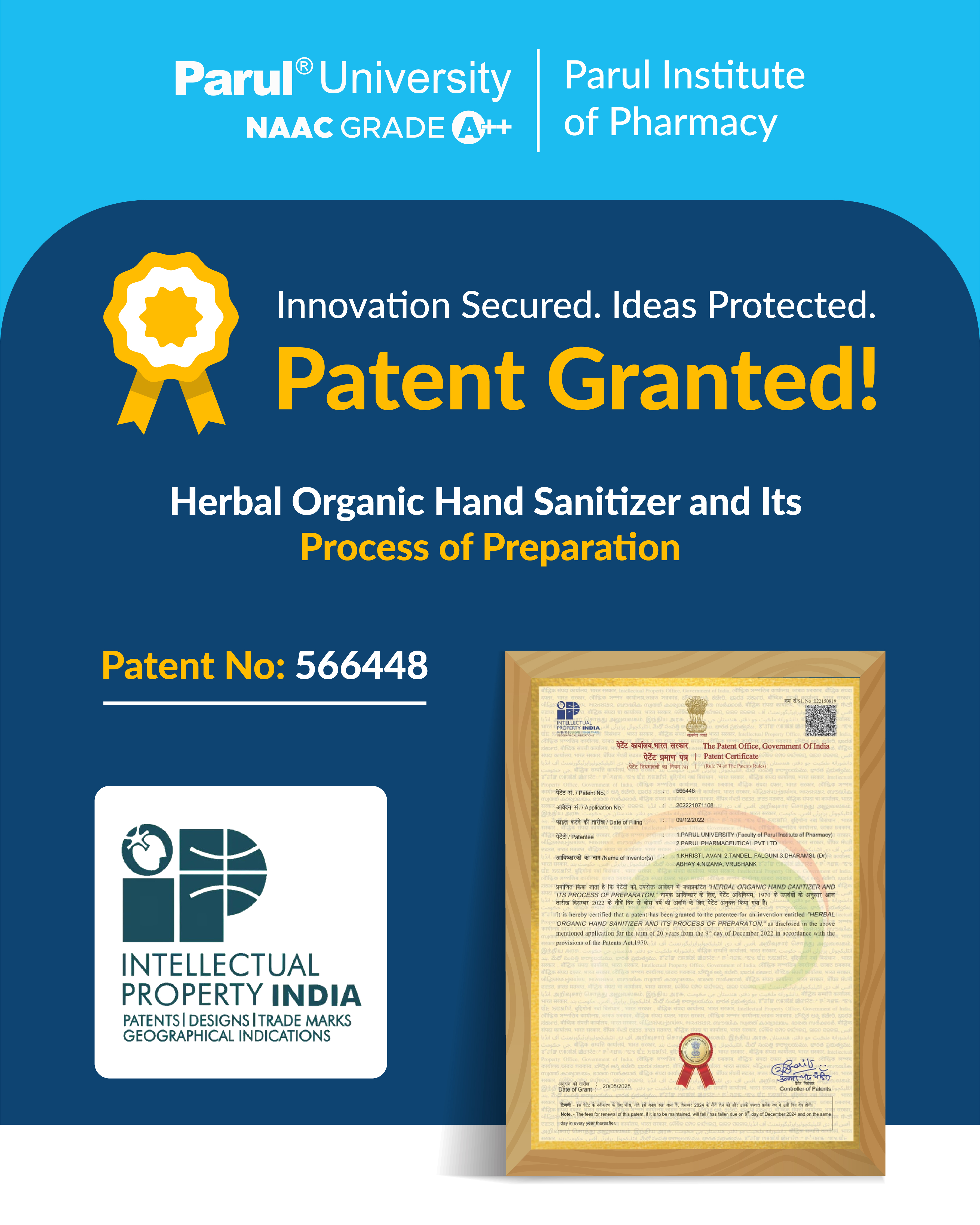 Herbal Organic Hand Sanitizer and Its Process of Preparation